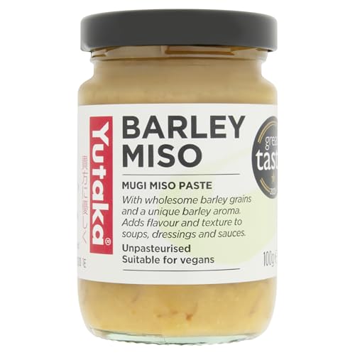 Yutaka Barley Miso Paste 100g | Traditional Japanese Miso | Rich Savory & Naturally Fermented | Perfect for Soups Marinades & Dressings | Vegan-Friendly