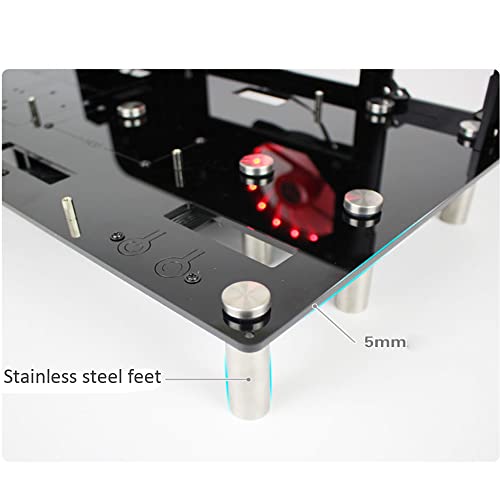 Chasis transparente simple con refrigeración líquida DIY, plataforma de prueba abierta para motherboard ITX, ATX, MATX, soporte para gabinete de PC acrílico, ATX miniatura 2