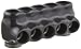 Morris Products 97733 Mountable Multi-Cable Connector, Insulated, Single Entry, Black, 3 Ports, 7/32" Allen Hex, 2/0 - 14 Wire Range