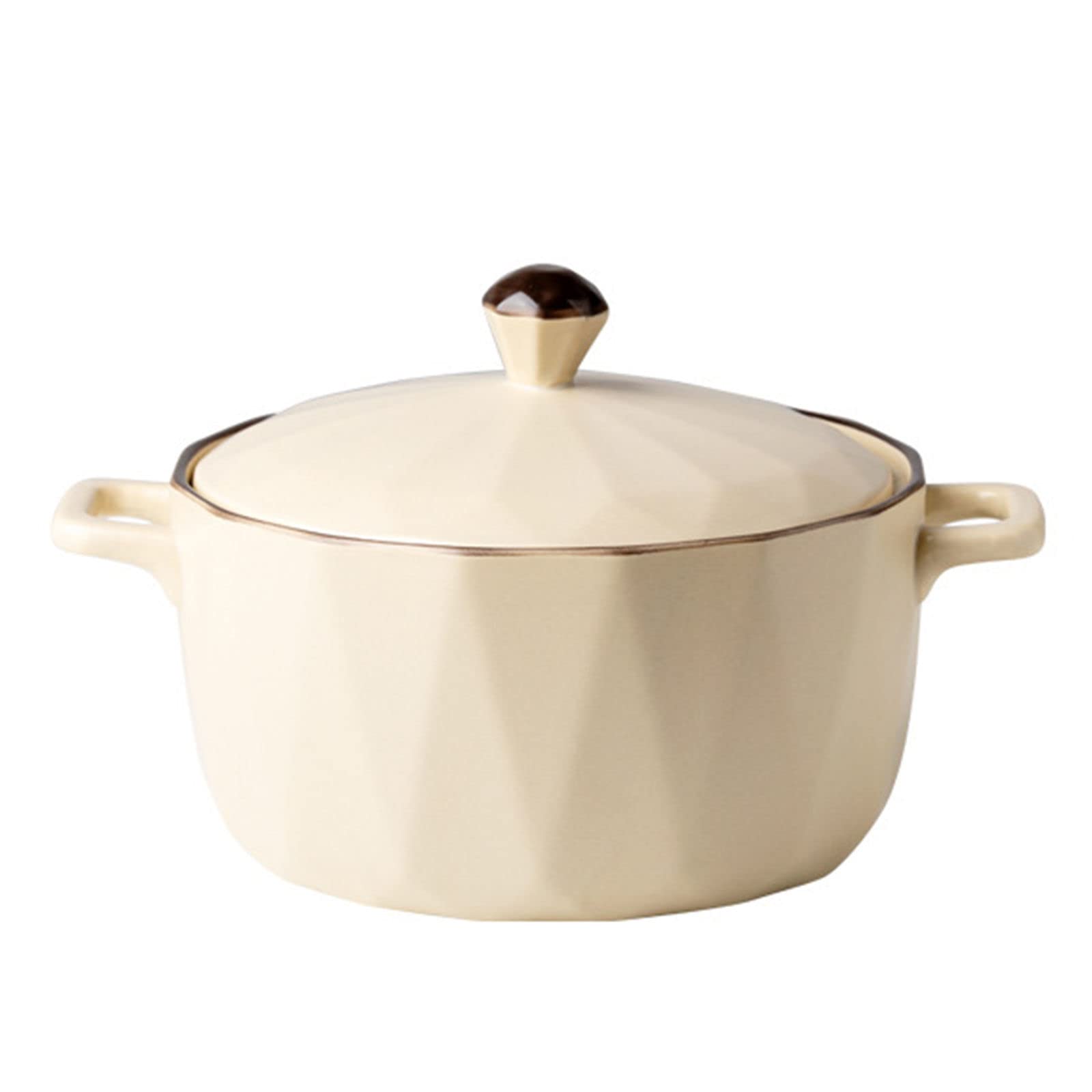 Teglia per Lasagne Grande Profonda, teglie Rotonde in Ceramica con Coperchio, Adatte al Forno, pentole in Ceramica con Manico e Coperchio, Verde, 35 Once, 1000 ml(Unique Colour-55oz 1600ml)