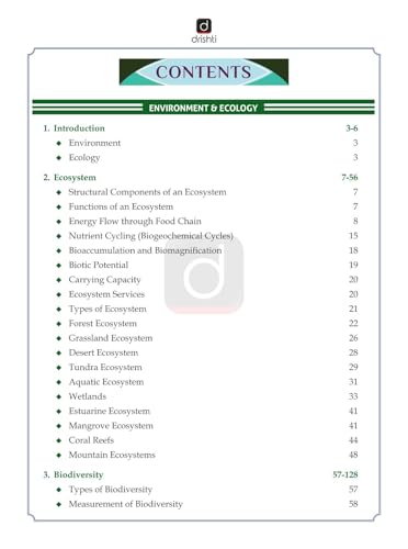 Image of DRISHTI IAS UPSC Books 2026, Environment & Ecology and Disaster Management, Class Notes, GS (Prelims + Mains) Foundation Course Book for UPSC Civil Services