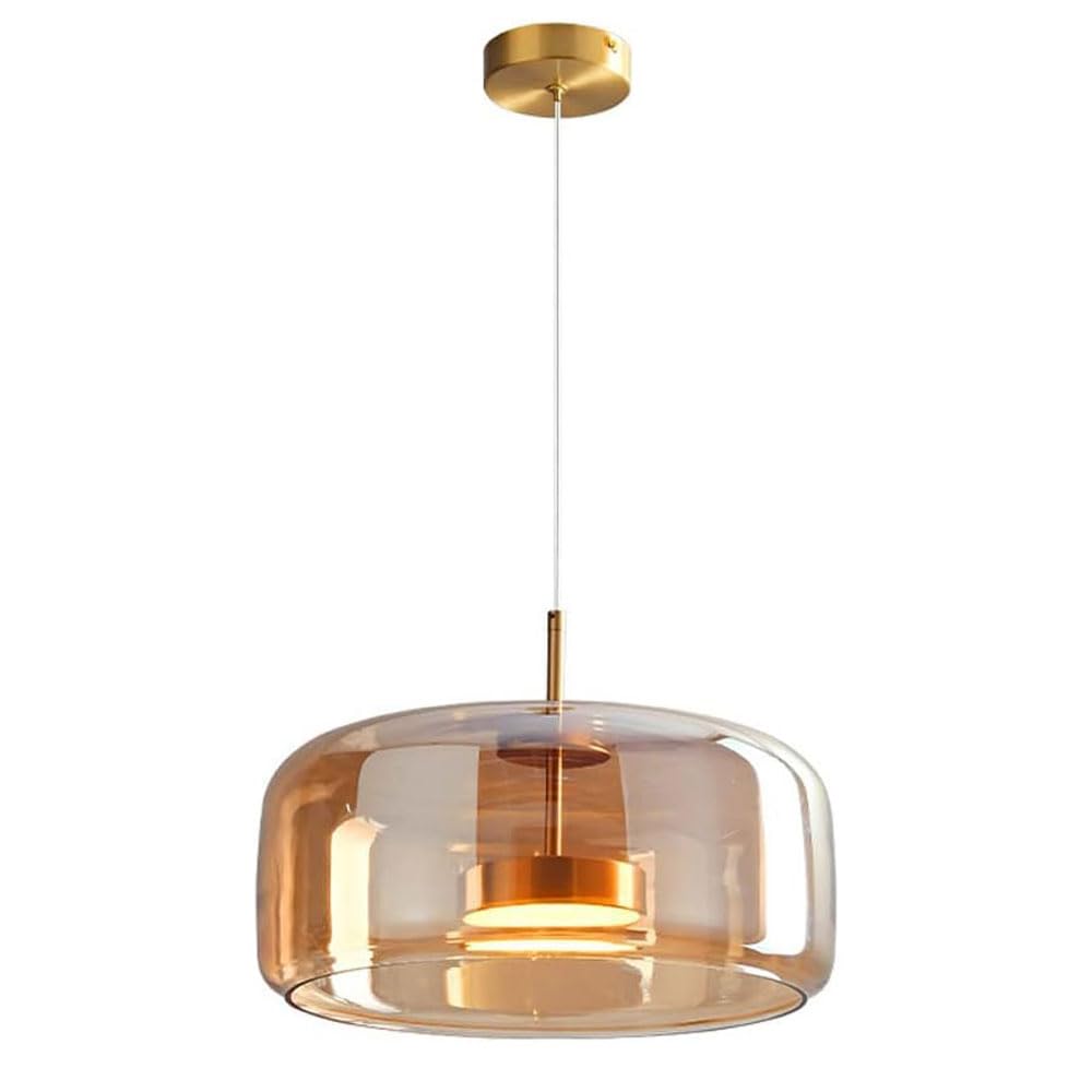 Lampe suspendue en verre d'intérieur luminaire de plafond LED moderne pour salle à manger