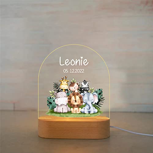 Lámpara de Noche Animal Personalizable para Niños miniatura 2