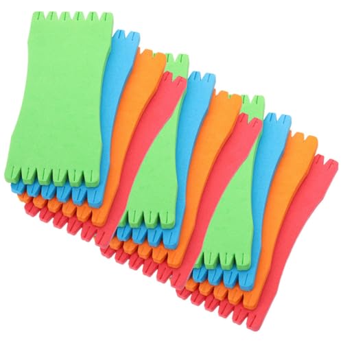 VILLFUL 20pcs Foam Fishing Line Winding Board Fishing Line Keeper for Hooks