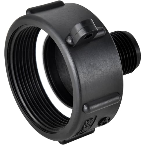Global Industrial Polypropylene 2" Female NPS Pipe Thread x 3/4" Male Garden Hose Adapter