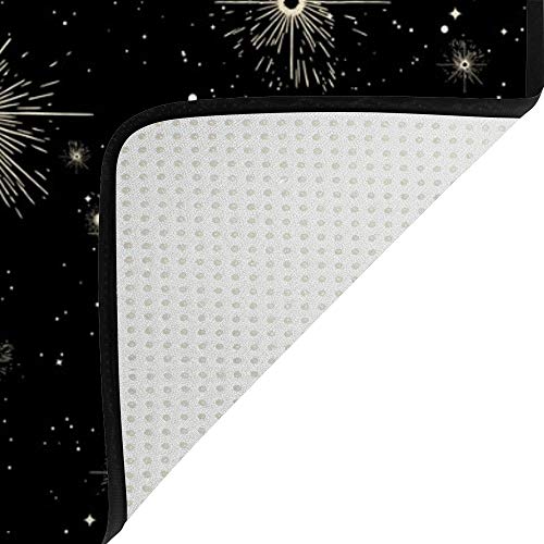 Tapis de salon comètes Ruchen grand tapis doux et isolant 183x122cm - 5