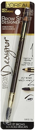 L'Oreal Paris L'Oréal Paris Brow Stylist Designer Brow Pencil, Dark Brunette, 0.045 oz