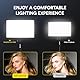 RALENO LED Videoleuchte, 19.5W Videolicht Eingebaute 2 * 4000mAh Akku CRI95+ 3200K-5600K Einstellbare Videokonferenz Licht, für YouTube TikTok Zoom Studio Fotografie Videoaufnahme Produktbilder Shoot
