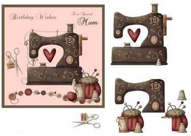 Carte D Anniversaire Pour Maman Avec Machine A Coudre Par Julie Hassall Amazon Fr Cuisine Et Maison
