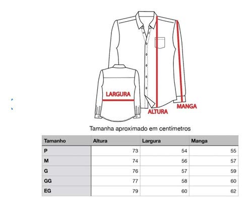 Camisa Social Manga Longa Microleve - Não Amassa
