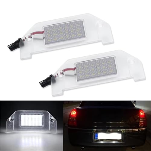 Luces LED matrícula Chrysler 300C solucionan bombilla fundida 3