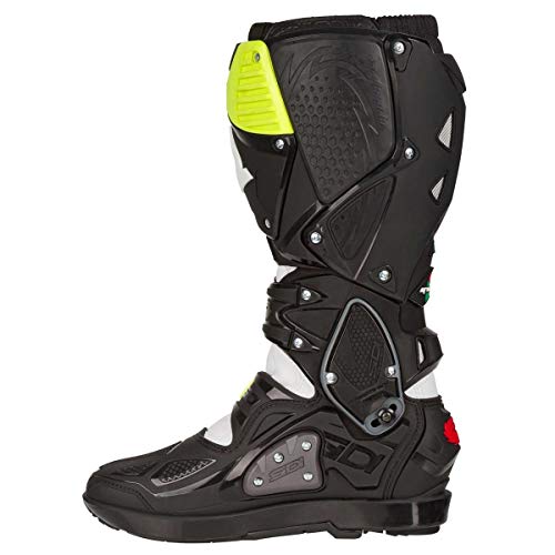 Image of SiDI | Offroad Motorcycle Boots, Professional Motocross Boots for Men CROSSFIRE 3 SRS, Adjustable and Replaceable Buckles, Flex System, Hyper Extension Block