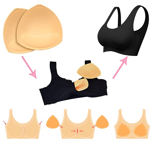 Topbine 3 Pairs Bra Pads Inserts (3 Color) #TOP5