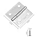 KingYH 30 Piezas Mini Bisagras 25mm Conectores de Bisagras de Acero Inoxidable...
