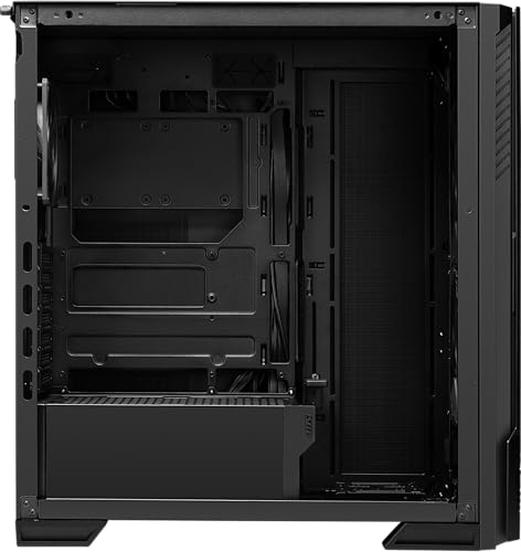 Image of MSI MPG Velox 300R Airflow PZ - Mid-Tower Gaming PC Case - Tempered Glass Side Panel - 2 x 160 mm Dual Layer Blades Fans - Liquid Cooling Support up to 360mm Radiator - Mesh Panel for Airflow