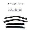 KPY Window Visor Compatible with Kia Soul 2014-2019, 4PC Rain Guard Side Window Vent Deflectors Tape-On Mugen Style, 2014 2015 2016 2017 2018 2019 #1