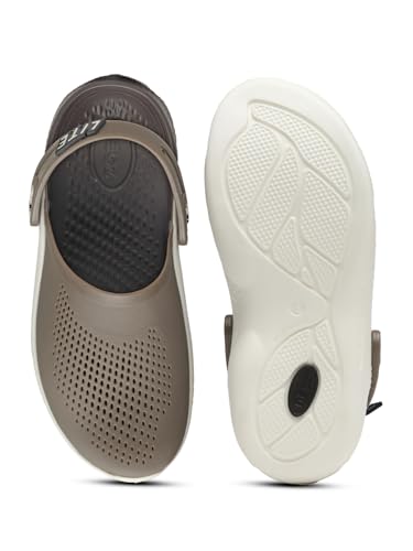 Image of URJO Italia Meta Men's & Boys' Casual Clogs /Sandals | Soft Sole, Waterproof & Lightweight | Comfortable, Extra Soft & Stylish with Adjustable Back Strap | Indoor & Outdoor Everyday Wear (URJO by Neoz)
