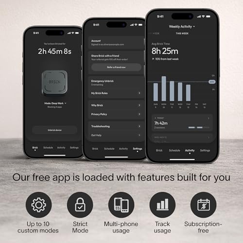 image for The Brick Phone Access Blocker Device - Subscription-Free Phone Lock, 