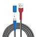 Produktbild recable USB A Kabel grau/blau/rot mit Micro USB Adapter - Apple iPhone kompatibel nachhaltiges Ladekabel fairtrade 1 m Grau-Schwarz (Helmkasuar)