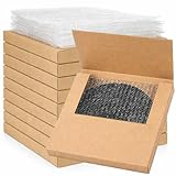 10 Pack Vinyl Record Mailers, LP Shipping Mailer Boxes, Vinyl Record Shipping Boxes, Heavy Duty Cardboard Mailer Box with Fragile Stickers for Mailing Packaging Moving Storage, 12.8 x 12.8 x 1