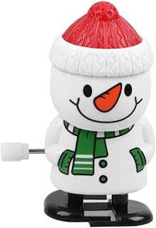 ABOOFAN Brindes De Festas 2Pcs Carro Carinify Decorações Do Carro Acabam Andando Renas Relógio Balançando A Cabeça Relógio Para O Natal Círculo De Corda Em Torno Do Robô
