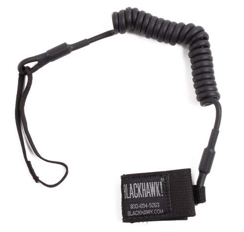 BLACKHAWK! 90TPL1BK Pistol Lanyard Coiled Tactical