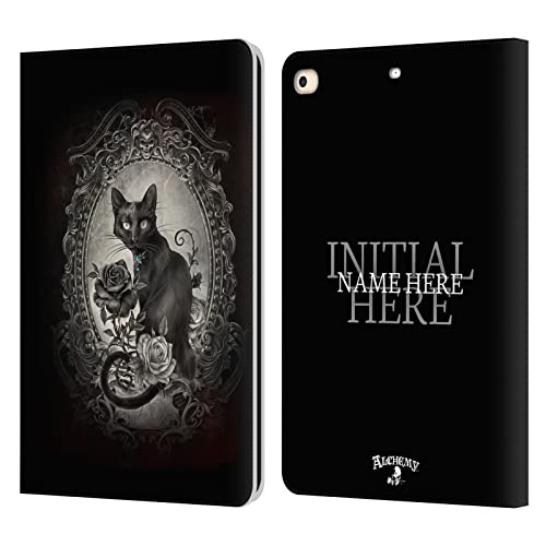 Étui portefeuille personnalisé iPad 9.7 compatible Apple 2017 2018 Alchemy Gothic Poe