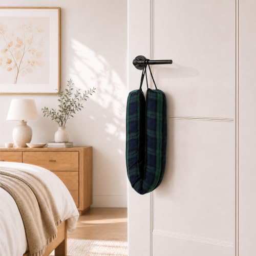 Image of Sunolga Door Draft Stopper, Removable Washable Cover, 38 inch, Blue & Green