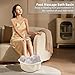 Chpbolly Foot Soaking Tub Large Size Foot Basin Sturdy Soaking Feet Bucket Massager Tub Exfoliation Callus Pedicure Foots Spa Bath Bucket for Women and Men (White)