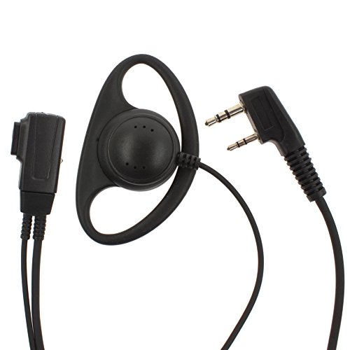 Aoer 10 Pack D Shape Earpiece Headset Ptt For Kenwood Puxing Wouxun Baofeng Two Way Radio Walkie Talkie 2Pin #TOP3