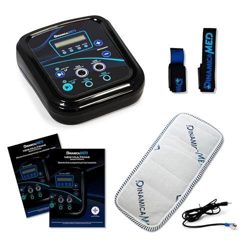 Dinamicamed New MultiMag Pro 1.0 Aparato para magnetoterapia, magnetoterapia con 1 difusor de tela de alta frecuencia (HF)
