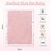Pro Goleem Fleece Baby Blankets for Girls with 2 Inch Satin Trim, Super Soft Plush Receiving Blanket for Infant Toddler Newborn, Cozy 30x40 Inch Crib & Stroller Blanket (Pink)