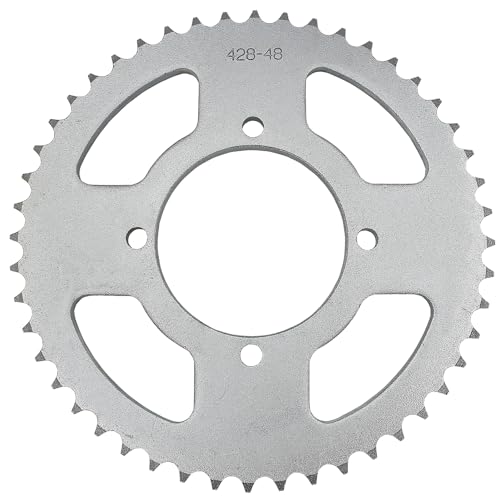 428 Chain 48Tooth 76mm Rear Chain Sprocket Cog for...
