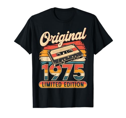 50 Geburtstag Mann Frau 50 Jahre Dekoration 1975 Geschenk Lustig T-Shirt