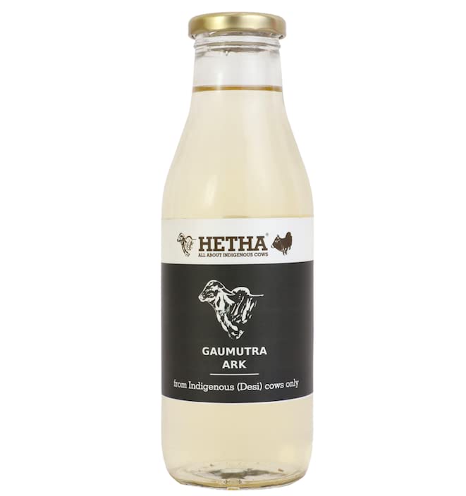 Hetha Gomutra Ark/Distilled Cow Urine from Desi Cows only - Desi cow Gaumutra Ark - 450ml