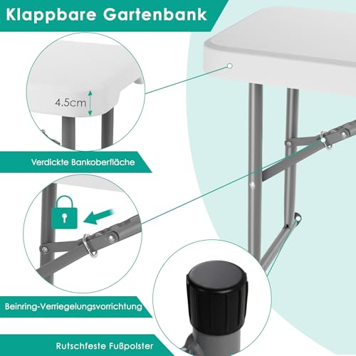 Banc pliable camping LIFERUN pour manquer de place lors d'un repas - 7