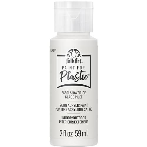 FolkArt Acrylic Craft Paint for Plastic Arts and Crafts Projects, Shaved Ice, Indoor and Outdoor...