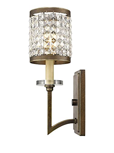 Image of Livex Lighting 50561-64 Gramercy 1-Light Wall Sconce, Hand Painted Palacial Bronze