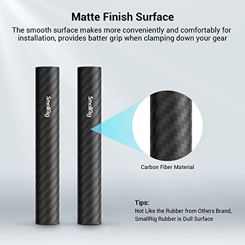 Smallrig15Mm Carbon Fiber Rod For 15Mm Rod Support System (Non-Thread), 4 Inches Long, Pack Of 2 - 1871 #TOP2