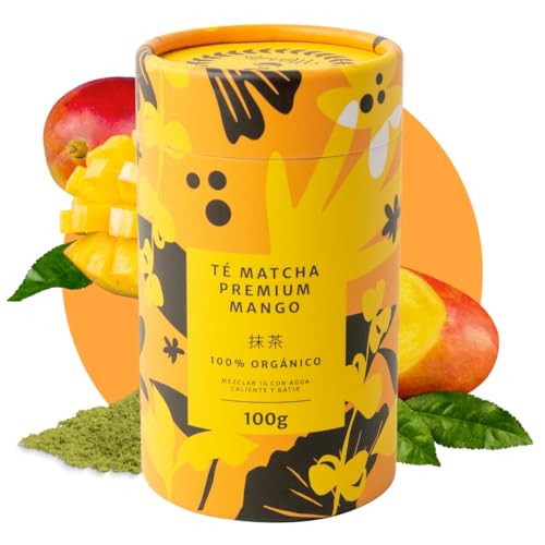 Matchaflix | Té Matcha Premium Mango | El matcha con sabor más tropical | 100g