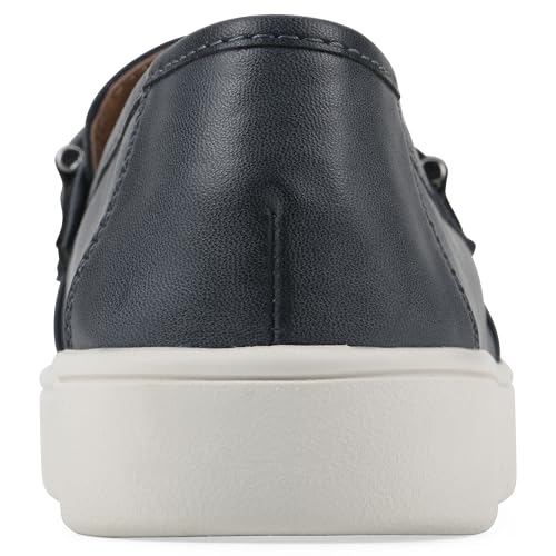 WHITE MOUNTAIN Fom Recovery Women's Naathan Cushioned Penny Loafer, Navy Burnished Smooth, 8.5 M angle 5