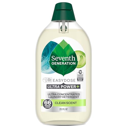 Seventh Generation, Laundry Detergent Ultra Power Plus Clean Scent, 23.1 Fl Oz