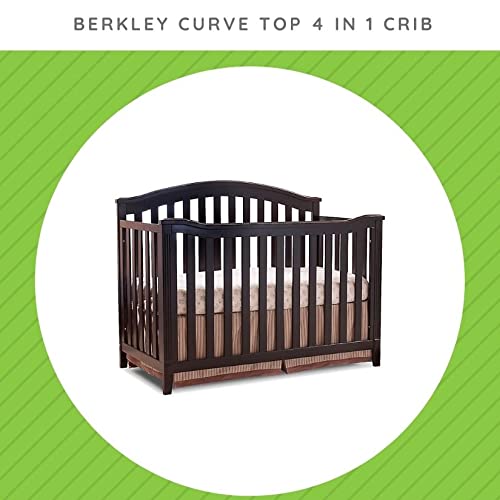Image of Toddler Bed Safety Guard Rail for Sorelle Convertible Cribs - Solid Wood Rail for Convertible Crib to Toddler Bed Conversion - Safety Bed Rail for Children (Model #148, Espresso)