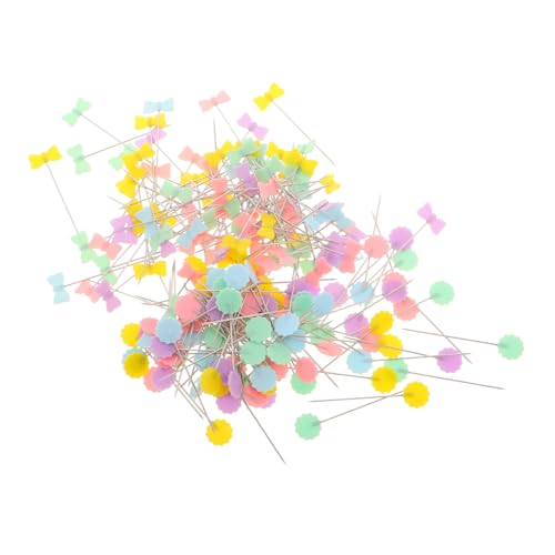 Housoutil 200pcs Head Pins Fabric Positioning Pins for Plants for Crafts Home Decor Needlecrafts Portable Size