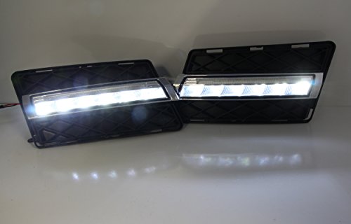 Luz LED diurna iJDMTOY blanca para Mercedes 2009-12 GLK miniatura 2