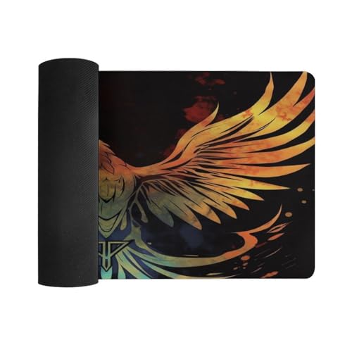Desk Pad Protector 24x12 Inch amplio de goma blanca antideslizante miniatura 3