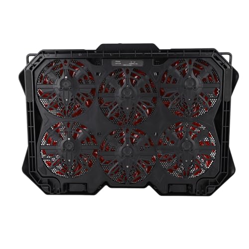 Base para laptop GLOGLOW con 6 ventiladores RGB ajustable miniatura 4