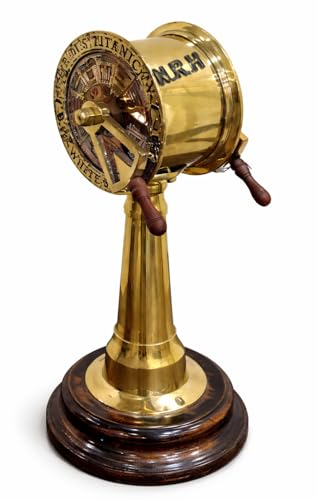 Télégraphe de commande moteur en laiton brillant pour décoration de bureau et salon