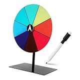 Vaguelly Lucky Wheel of Fortune Board Game Party Game Props Sturdy Prize Wheel Stand Tabletop for Prizes Toy