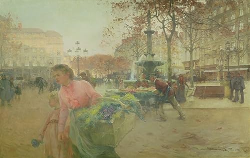 Lienzo abstracto de París para dar vida y elegancia a tu salón de casa